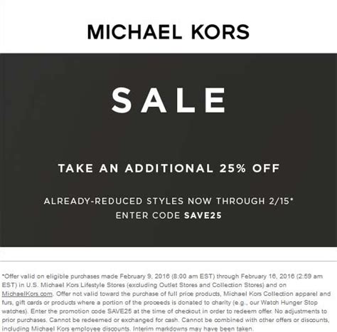 michael kors promo code 10 off